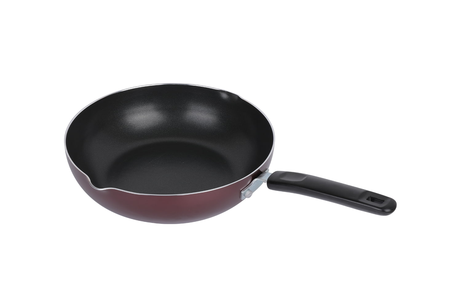 CLB2821D Wok-Se skleněnou poklicí 28 wok, Flaming Wok, nepřilnavý wok