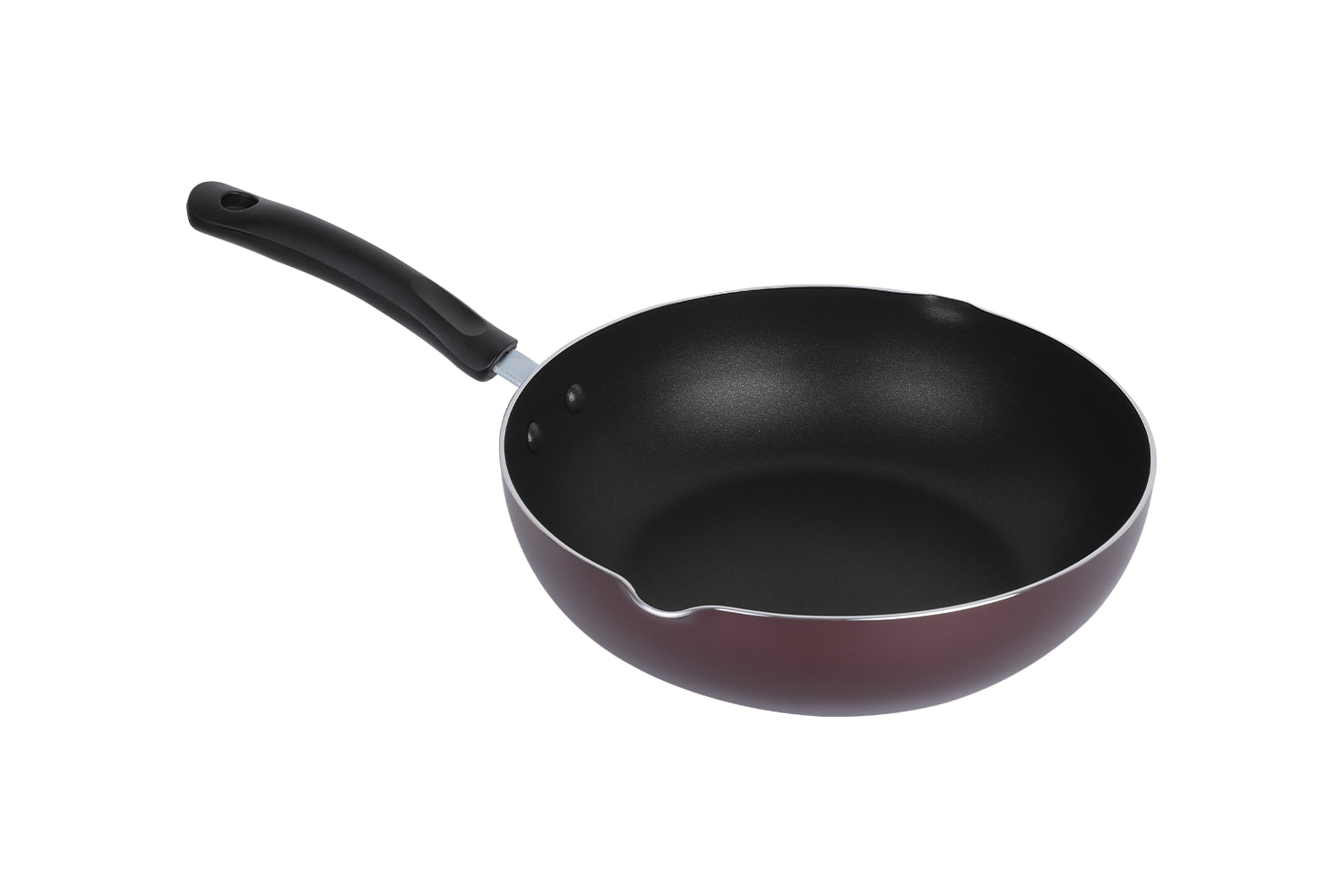 CLW2851 Wok-No skleněná poklice 28 wok, Flaming Wok, nepřilnavý wok